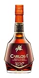 CARLOS I Brandy aus Jerez Solera Gran Reserva | Hergestellt aus Trauben nach dem Criadera- und Solera-Verfahren und gereift in alten Jerez-Fässern. Alkoholgehalt: 40 %. Flasche: 70 cl.