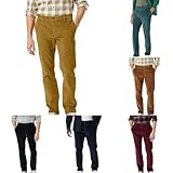 Arbeitshose Herren Cordhose Gerades Bein Regular Fit Chino Hose Business Weiche Stoffhose Anzughose Männer Lang Vintage Cargohose Outdoor Modische Frezeithosen Streetwear