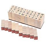 DOITOOL 1 Set Buchstaben Siegel Set Tagebuch Stempel Buchstaben Und Zahlenstempel Buchstabenstempel Zum Basteln Alphabet Und Zahlenstempel Für Gummi