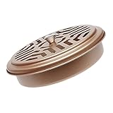 Warmhm Kasten insektenbox Insekten Box muckenschutz Anti stechmücken fliegen Tick Spulenhalter Spulenbrennerhalter Räuchergefäß Spulengehäusedeckel Eisen Golden