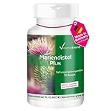 Mariendistel Plus - 120 Kapseln ! 4-MONATS-VORRAT ! Mariendistel Komplex mit Mariendistel, Artischocke & Löwenzahn - mit 80% Silymarin - bioverfügbare Supplements aus Deutschland | Vitamintrend