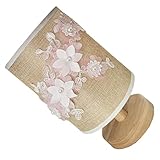 Angoily Stoff-blumen-tischlampe Nachttischlampen Beistelltisch Wohnzimmer Spiral- Kleiner Nachttisch Led Weiden Funky Schlafzimmer Licht Nachtlicht Schlafzimmerlampe Eisenrahmen