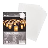 WINTEX 135 Blatt Transparentpapier DIN A4-100 g/qm Schnittmusterpapier - weiß bedruckbar - Pergamentpapier Architektenpapier zum drucken - Pauspapier zum bedrucken - Tracing Paper