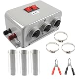 Avejjbaey Kompakte Auto-Innenraumheizung, 12 V, 600 W bis W, Doppelgetriebe-Heizgerät für schnelles Auftauen und Beschlagen