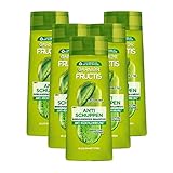 Garnier Shampoo gegen Schuppen, mit feuchtigkeitsspendenden Fruchtwirkstoffen für gestärktes Haar, Fructis Anti-Schuppen Classic Shampoo, 6 x 250 ml
