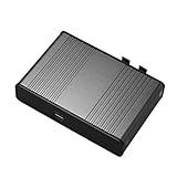 Hreyywo USB 6 Kanal 5.1/7.1 Surround Externe Soundkarte PC Laptop Desktop Tablet Audio Optische Adapterkarte Einfache Installation Einfach zu Verwenden (Schwarz)