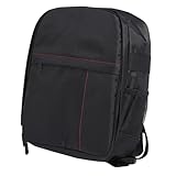 Zoeyilan Kamerarucksack, DSLR SLR Wasserdichter Kamerataschenrucksack, Diebstahlsicherer Fotorucksack mit 13-Zoll-Laptopfach, für Stativhalter, Fotorucksack,Schwarz