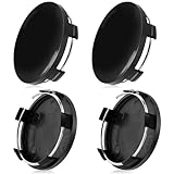 Nabendeckel Radnabenkappen OD 60mm ID 56mm Schwarz Nabenkappen Universal Radnabenabdeckung ABS Felgendeckel Für Radnaben Auto Zubehör Radnaben 4Stk