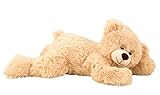 Teddybär Schlafbär liegend 60 cm Hellbraun Kuscheltier