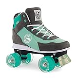 BTFL Trend-Skate Nila Damen,Frauen,Mädchen,Kinder,Rollschuhe,Discoroller,Rollerskates,Retro-Rollschuhe,Classic Roller,Vier Rollen,türkis, EU 41