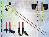 Sportlynx Racing 100% Carbon Langlaufstock Skating Rollski Skiroller Stöcke Nordic Blading Skike (Widia Spitze mit Gummipads, 175 cm)