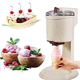 Dfdieratve Eismaschine und Dessertmaschine, Frucht-Softeis Macht EIS mit Kompressor, Gelato, Sorbet, Joghurt, Milchshakes, Slushi und Mehr