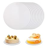Bafumiu 10 Stück tortenunterlage Rund, cakeboard 30 cm rund,12inch tortenplatte Pappe, kuchenplatte rund für Transport Kuchen und Präsentation von Kuchen bei Hochzeiten, Geburtstage und Hauspartys