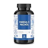 NATURALKRAFT® Premium Omega 3 Fischöl – 2000 mg Fischöl pro Tagesdosis mit 600 mg Omega-3, 360 mg EPA & 240 mg DHA – Hochdosiert, Laborgeprüft und Nachhaltig - 180 Kapseln