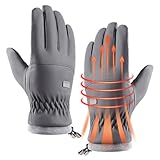Warme Handschuhe für Herren, Skihandschuhe – Outdoor-Wärme, Touchscreen-Handschuhe für Damen und Herren, ideal zum Radfahren und im Freien