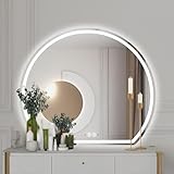 Rahmenloser beleuchteter Wandspiegel mit Anti-Beschlag- und dimmbarer Beleuchtung für Badezimmer-Schminktisch