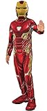 Rubie's Offizielles Kostüm Iron Man, Avengers Endgame, klassisch, Kindergröße L, 8-10 Jahre, Körpergröße 147 cm