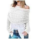 PAIDAXING Damenschal Strickschal Schal mit Ärmeln Pulloverschal mit Ärmeln Wickelpullover für Damen Schal Mit äRmeln äRmelschal Kaschmir Schal Damen Schultertuch Dirndl ZubehöR Damen