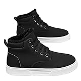 Generisch Winterschuhe Herren Winterstiefel Gefütterte Stiefel Warm Schneestiefel Trekkingschuhe Schneeschuhe Wanderstiefel Wasserdicht Rutschfest Wanderschuhe Meine Bestellungen Anzeigen Schwarz 44
