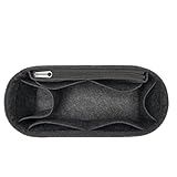 YGLEEULI Taschenorganizer Weiche Tasche Organizer Filz Einsatz Innentasche Handtasche Einsatz Geldbörse Liner Rucksack Tasche(Deep Gray)