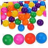 Toddmomy 50 Stück Bunte Kunststoff Bälle für Zeltgruben Spielplatz Poolspielzeug Ocean Balls für Innen Außen Nutzung