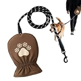 -Gehhandschuh – beheizter Handmuff, langlebige Hundeleine | Winter-Welpenleine für kaltes Wetter im Freien, Rutschfester Griff, warme Aufbewahrungstasche für Spaziergänge, Joggen, Training, Ha