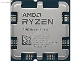 AMD Ryzen 5 7600, 3.80GHz, 32MB Cache, AM5-Sockel, Boxlos, lüfterloser Prozessor