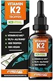 Vitamin K2 Tropfen hochdosiert 1800x (50ml) - 200 µg Vitamin K2 MK7, K2VITAL® Premium Vit. K2 hochdosiert von Kappa mit 99,7+% all-trans-Gehalt - laborgeprüft mit Zertifikat, 100% vegan