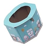 Vaguelly tragbare Kindertoilette wc klo toiletten faltbares Töpfchen Kleinkind Komposttoilette Faltbare Papiertoilette tragbare Falttoilette Wellpappe mit hoher Dichte