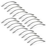 Emuca 9160951 Griffe für Möbelstück, CC 128mm, Zamak, Nickel satiniert, 20 Stück