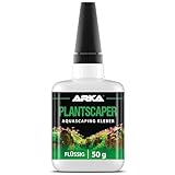 Aquarium Pflanzenkleber – ARKA Plantscaper 50 g Flüssig – für punktgenaue Verklebung von Pflanzen, Moos & Wurzeln – Starke Kapillarwirkung – ergiebig & sicher – für Aquascaping & Süßwasseraquarien