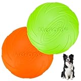 Yooyan 2 Stück Hundefrisbee, 15cm Hundespielzeug Frisbee, Outdoor Hundespielzeug - Wurfscheibe aus Naturkautschuk, Schwimmfähiges Wasserspielzeug, Geeignet Für Das Training Von Haustieren