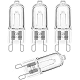 EASYIVY G9 Backofenlampe 40W 230V G9 Backofen Halogenlampe für AEG/Neff/Zanussi/Smeg/Bosch Backofen, Mikrowellenanwendungen 300 Grad C Hitzebeständige Glühbirnen, 4er Pack