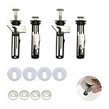 SEPWGUMD WC Sitz Ersatzteile – Universal Edelstahl Schrauben & Kunststoffmuttern – Ersatzset für Toilettensitze – Rostfrei und langlebig – Einfache Installation für Badezimmer & Haushaltsgebrauch