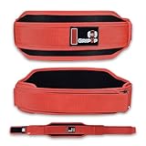 Grip Up Schwerlast-Gewichthebergürtel für Damen und Herren, verstärkter Powerlifting-Gürtel, Premium-EVA-Schaum-Polsterung, verstellbare Rollschnalle für Kniebeugen, Kreuzheben, Bodybuilding und