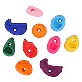 Changor Klettergriffe, sichere 10-teilige Klettergriffe Schöne Kletterfelswandgriffe bequem zum Klettern(Packung mit 10 mittel)