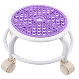 PERSELOSO Drehhocker mit Niedriger Rollhocker für Pediküre Flexibler Fuß Ruhestuhl Praktischer Hocker für Büro und Zuhause Ergonomisch und Leicht zu Bewegen