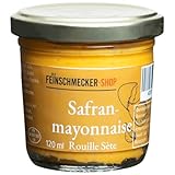 Der Feinschmecker Safranmayonnaise Rouille 180g I Mediterrane Sauce aus Sète I Für Fisch, Brandade & Bouillabaisse I Verfeinert mit Knoblauch & Tomatenmark