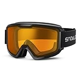 Skibrille Damen und Herren Snowboardbrille Doppel-Objektiv OTG UV400 Schutz Anti-Beschlag Winddicht Ski Schutzbrille Helmkompatibel für Skifahren Motorrad Fahrrad Skaten