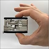 DACHS Rennrad Multitool mit 18 Funktionen - 18-in-1 Premuim Fahrradwerkzeug – Mini Multitool für Rennrad - 71x46x8mm, 116g