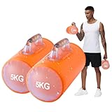 DEIRIS Aqua Trainingsgewicht hanteln 10 kg/Paar, Faltbare ＆ Verstellbare Hantel, Wasserhantel einstellbar, Tragbare Fitnessgeräte, Verstellbare Gewichte,für Krafttraining, Rumpftraining