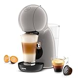 Nescafé Dolce Gusto Krups Piccolo XS Kaffeekapselmaschine, abnehmbarer Wassertank 0,8 Liter, heiße und kalte Getränke, 1500 Watt, 15 bar Pumpendruck, Eco-Modus, besonders kompakt, Taupe, KP1A3AF0