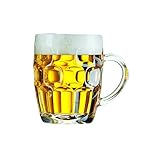 Dajar 989 Biergläser, Glas, Transparent, 9,8 x 9,8 x 12,4 cm