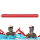 Pool-Schwimmnudel – 2 solide Schaumstoff-Sticks mit hohlem Auftrieb | Pool-Nudelhilfe aus Schaumstoff | Leichtes Hollow Rainbow Design Beach Party & Backyard Gam