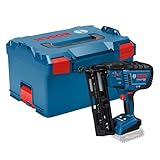 Bosch Professional 18V System Akku Holznagler GNH 18V-64-2 (Einzelschussauslösung, für folgend Nägel geeignet: 32–64 mm, 16 ga (1,6 mm) und 20° Magazinwinkel, L-BOXX, ohne Akku/ Ladegerät)