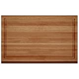 SlidingSusan Schneidebrett – Metzgerblock aus massivem Buchenholz für Küche, Hacken, Servieren oder Verschenken, 2,5 cm dicke, wendbare Holzplatte für Arbeitsplatte oder Tisch, 53,3 x 38,1 cm