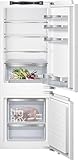 SIEMENS KI77SXFE0, iQ500, Einbau-Kühl-Gefrier-Kombination, 158 x 56 cm Nische, 169 L Kühlen & 62 L Gefrieren, Made in Germany, lowFrost, hyperFresh Plus für 2x längere Frische, Leise, Flachscharnier