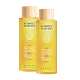 WLDOHO® Intim Rasieröl für Damen - Sanfte Pflege für den Intimbereich Shaving Oil - Hilft gegen Juckreiz & Rasierpickel - After Shave Damen Intimbereich - Made In Germany - Doppelpack