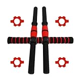 UKCOCO Kurzhantelstange und Hantelverbinder aus Edelstahl 40cm Gewichtheberzubehör für Heimfitness Stabiler Langhantelgriff mit Sicherem Halt