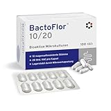 BactoFlor 10/20 - Probiotika für Darmkur hochdosiert 100 Kapseln - Darmbakterien zur Darmsanierung & Darmflora Aufbau - 20 Bakterienstämme für den Darm - 2000 Mrd KBE/Pack. - laktosefrei, glutenfrei